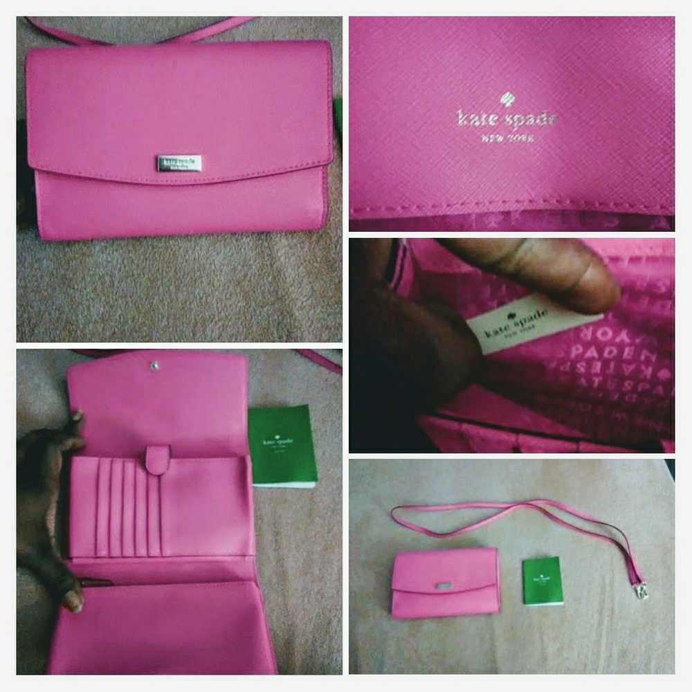 Pink clutch purse